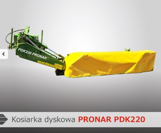 Kosiarka dyskowa PRONAR PDK220 tylna z zawieszeniem bocznym